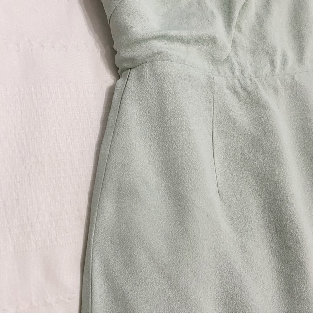 REISS RIANA PASTEL MINT ONE SHOULDER FORMAL COCKTAIL SHEATH DRESS - 0 - Picture 12 of 13